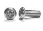 Preview: 25 Stk ISO 7380 M4X8 A2 TX20+PIN Flachrundkopf-Sicherheitsschrauben mit ISR + Pin , Edelstahl